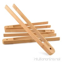 All Natural Bamboo Toast Tong by Elemental Home - 100% Natural  Eco-Friendly  Non-Toxic  and Safe 12 Inch Bamboo Tong  Dont Burn Your Fingers on the Toaster! (4-Pack) - B06XHG1W2M